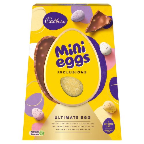 Cadbury mini eggs inclusions ultimate egg 380g
