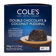 Coles Double Chocolate & Coconut Pudding 350g