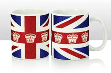 Union Jack Crown Glitter Mug
