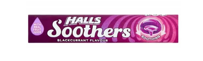 HALLS SOOTHERS BLACKCURRANT 45G