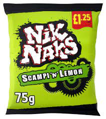 Nik Naks Scampi & Lemon Crisps 45g