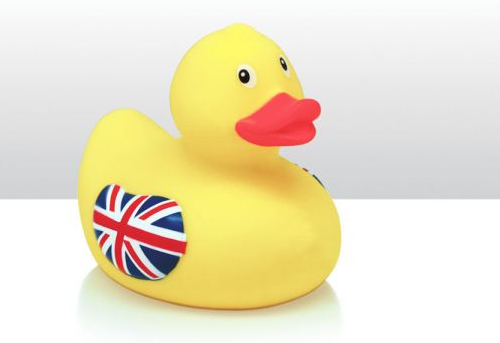 Rubber Duck with Union Jack Wing 10,5cm