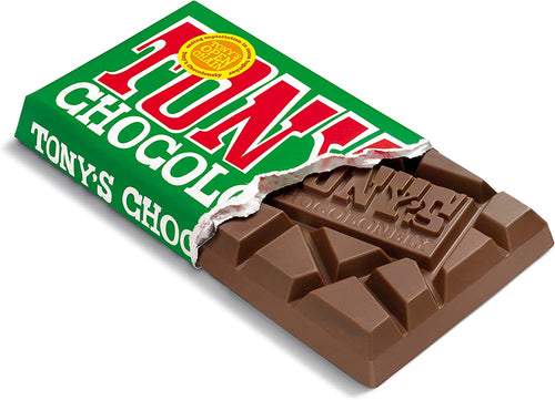 TONY'S CHOCOLONELY MILK CHOCOLATE HAZELNUT 180G