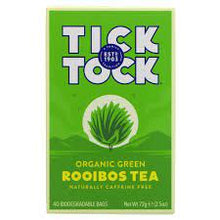 Tick Tock Organic Green Rooibos Tea 40 Bags