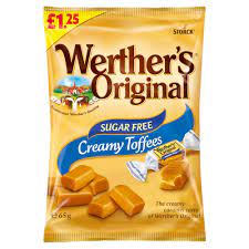 Werther's Sugar Free Creamy Toffees 65g