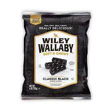 Wiley Wallaby Classic Black Licorice 113g
