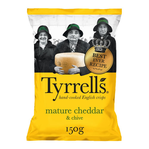 Tyrrell's Cheddar Cheese & Chive Flavour 150g