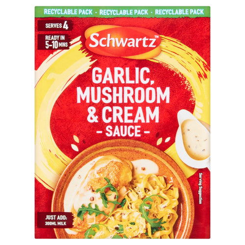 Schwartz Garlic Mushroom & Cream Sauce sachet x 26g