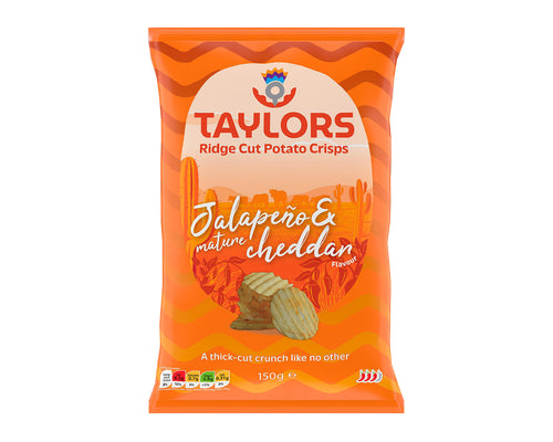 Taylors crisps Jalapeno & mature cheddar 150g
