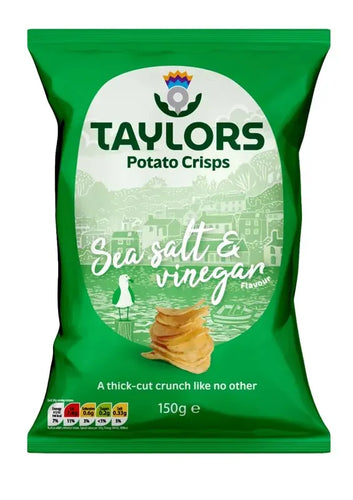 Taylors crisps Salt & Vinegar 150g