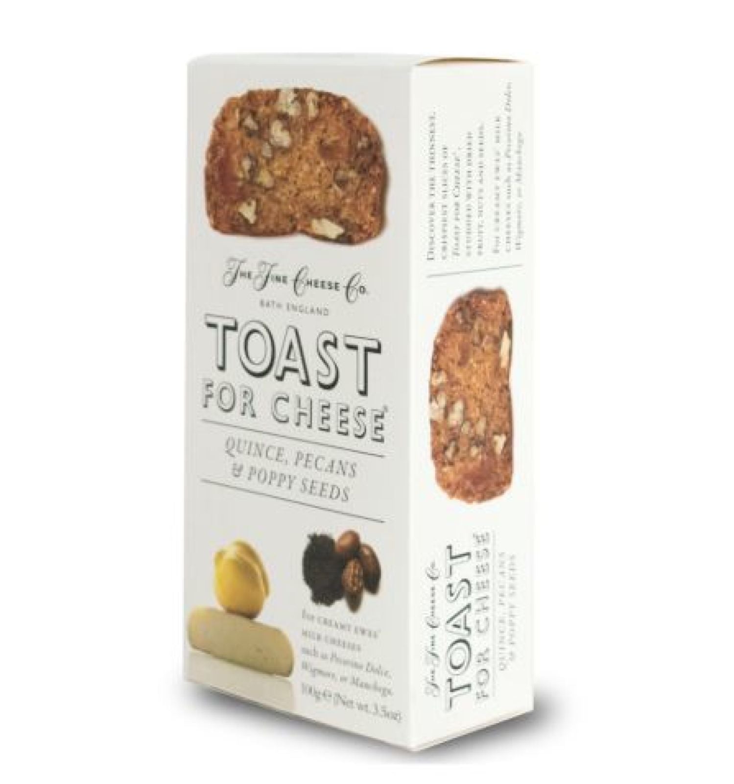 The Fine Cheese Co. Toast for Cheese Quinces, Pecans & Poppy Seeds 100g