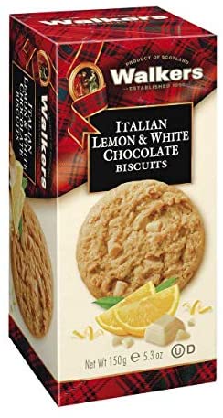 Walkers Italian Lemon and White Chocolate Biscuits 150g