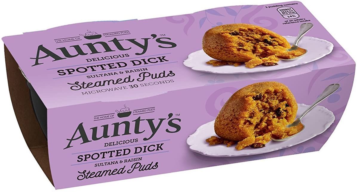 Auntys Spotted Dick Puddings 190g