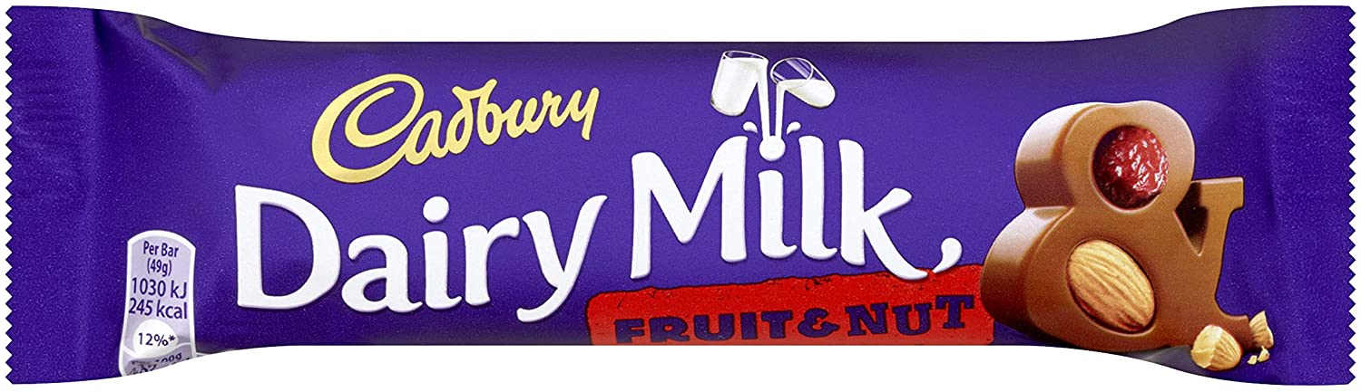 Cadbury Dairy Milk Fruit & Nut 49g