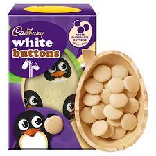 Cadbury White Buttons Shell Egg 98G