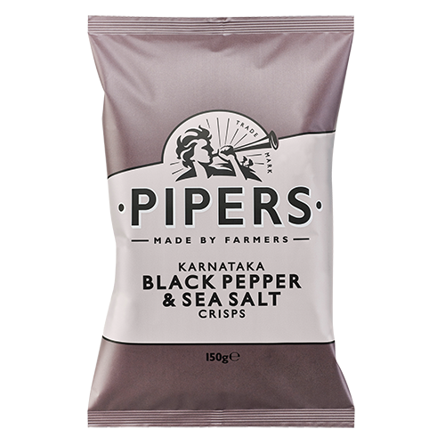 Pipers Crisps Karnataka Black Pepper & Salt 150g