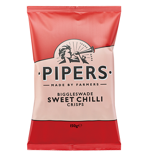 PIPERS CRISPS SWEET CHILLI 150G