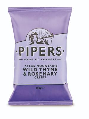Pipers Crisps Wild Thyme & Rosemary 150g