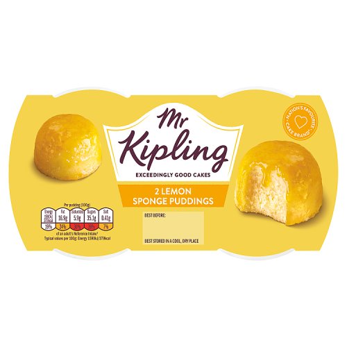 Mr Kipling Lemon Sponge Puddings 190g