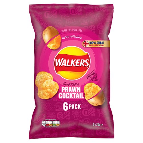 Walkers Prawn Cocktail 6 pack