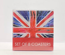 Union Jack Spin Painting Coaster 8 Set