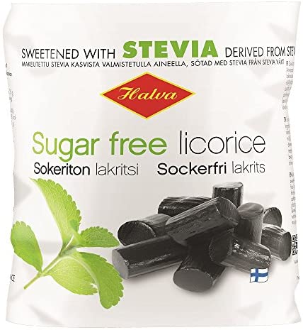 Sugar Free Licorice Sweetened with Stevia 90g