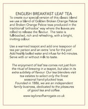 TAYLORS ENGLISH BREAKFAST TEA TIN 125G