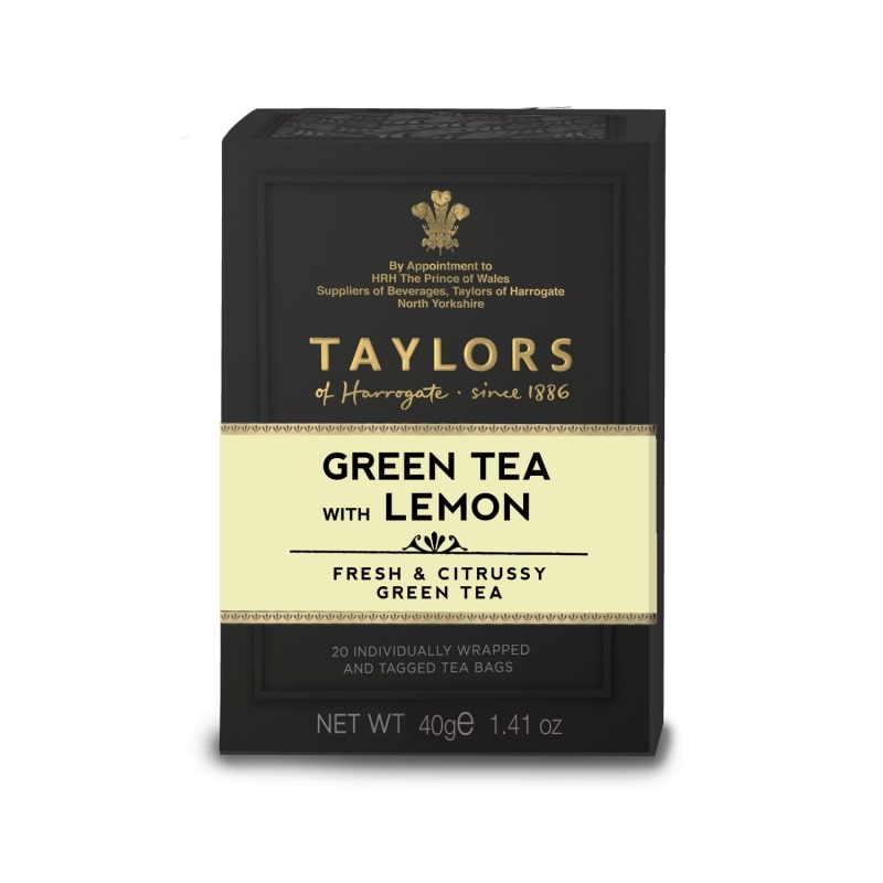 TAYLORS OF HARROGATE GREEN TEA & LEMON 20'S