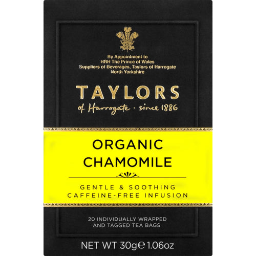 TAYLORS OF HARROGATE ORGANIC CHAMOMILE TEA 20S