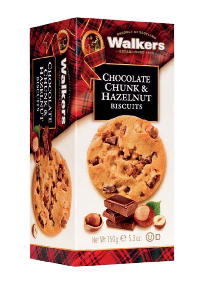 Walkers Chocolate Chunk & Hazelnut 150g I Britshop