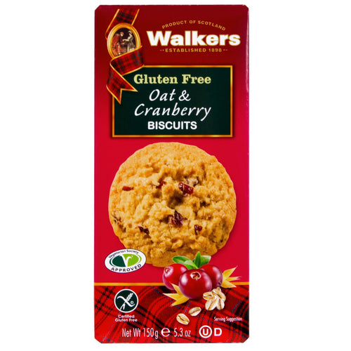 Walkers Oat & Cranberry Gluten Free 150g
