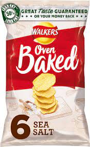 Walkers Oven Baked Salted 6pk