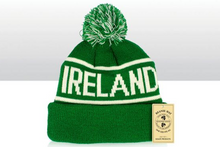Ireland Green and White Beanie Hat
