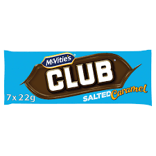 Mcvities Club Salted Caramel 7x22g