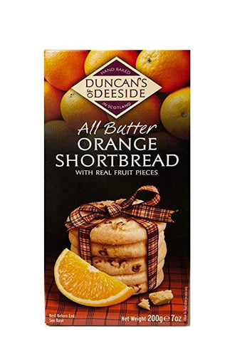 Duncan's of Deeside All Butter Orange Shortbread 200g - BritShop