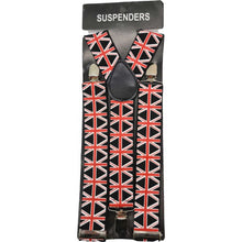Union Jack Black Suspenders