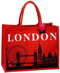 London Skyline Jute bag
