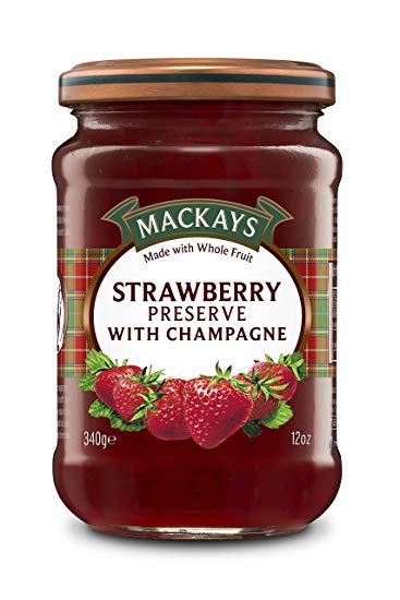 Mackays Strawberry Preserve with Champagne - BritShop