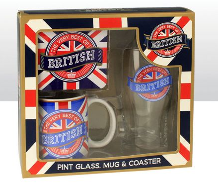 The Very Best Of British Glass, Mug & Coaster