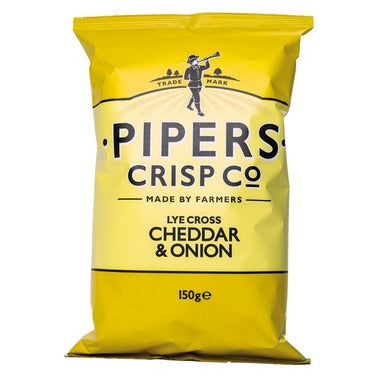 Pipers Crisps Cheddar & Onion 150g