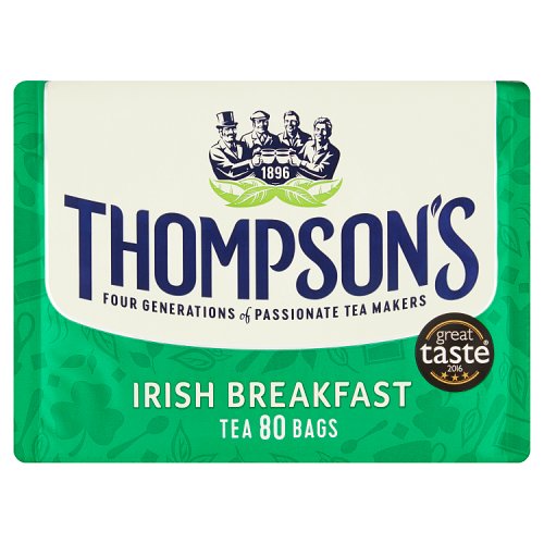 Thompsons Punjana Irish Breakfast Tea Bags 80s - BritShop