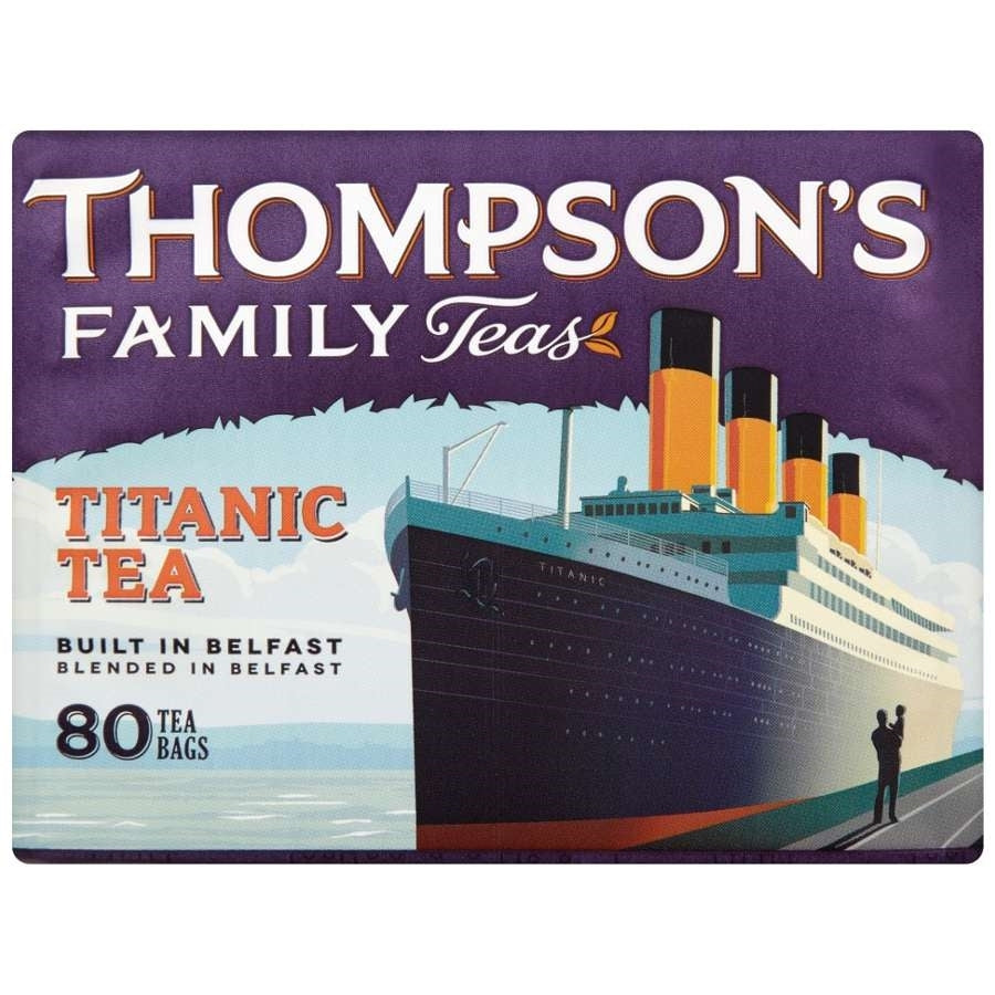 Thompsons Titanic Tea Bags 80s - BritShop