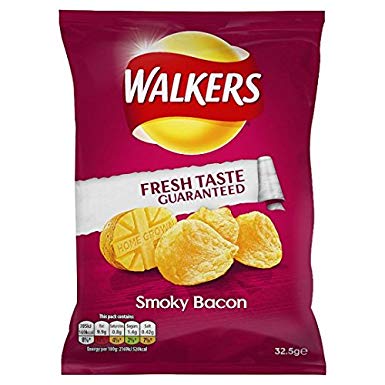 Walkers Crisps Smoky Bacon 32.5g - BritShop