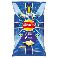 Walkers Crisps Cheese and Onion 6 pack - BritShop