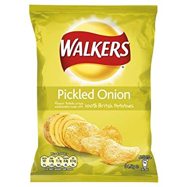 Walkers Crisps Pickled Onion 32.5g - BritShop