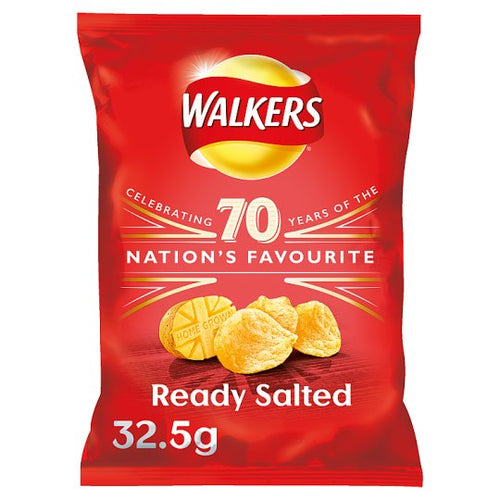 Walkers Crisps Ready Salted 32.5g - BritShop